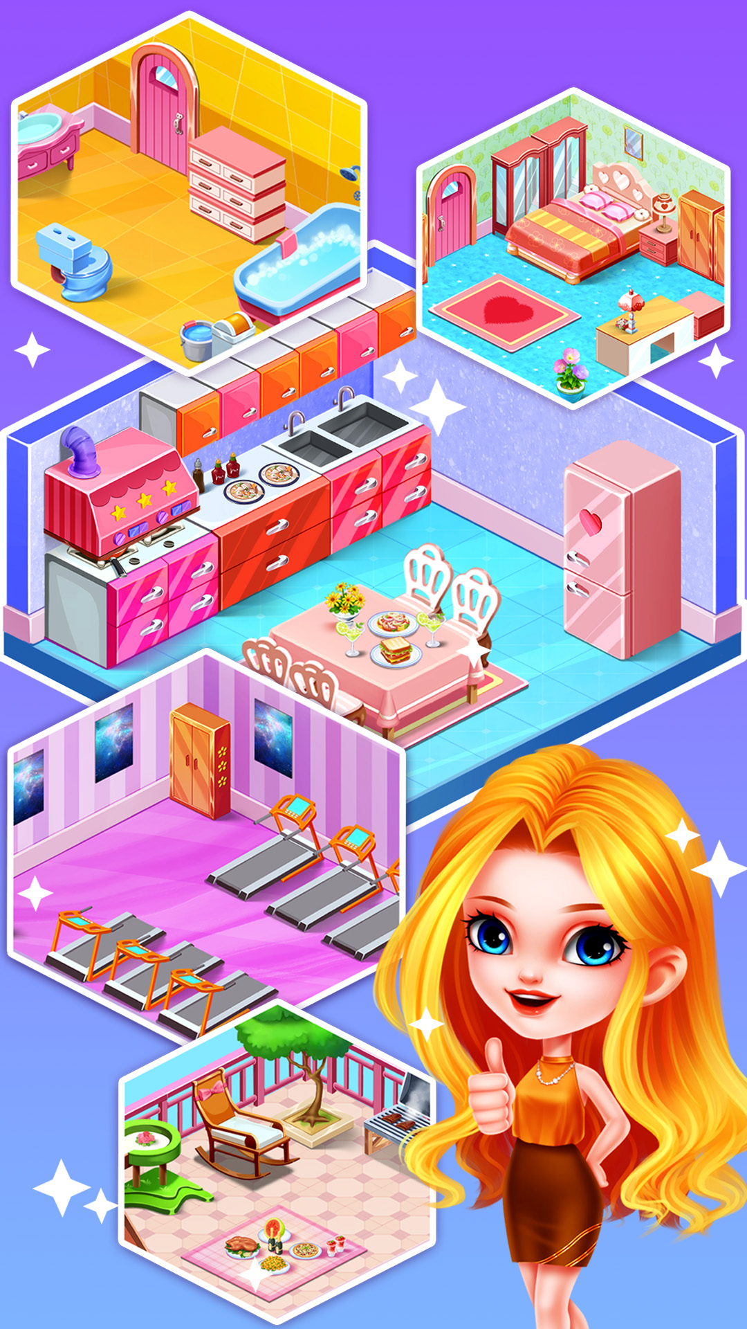 公主娃娃屋装饰大改造截图5