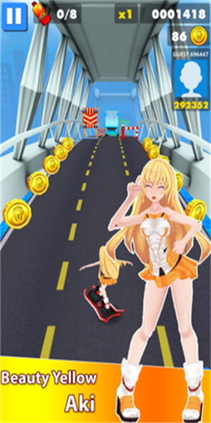 地铁美女跑酷截图1