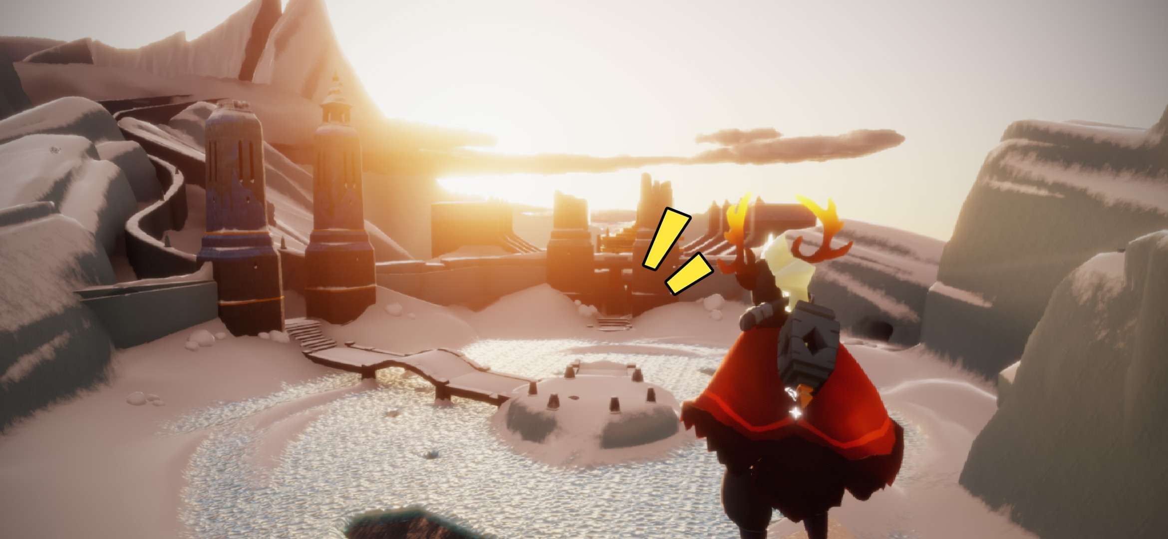 光遇暴风眼收完小金人后面怎么过