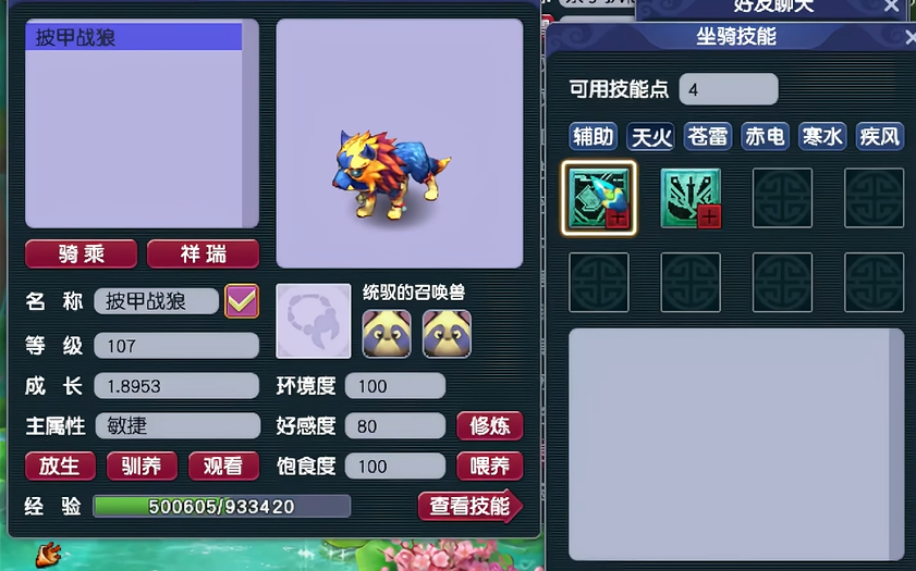 梦幻西游dt的坐骑应该学什么