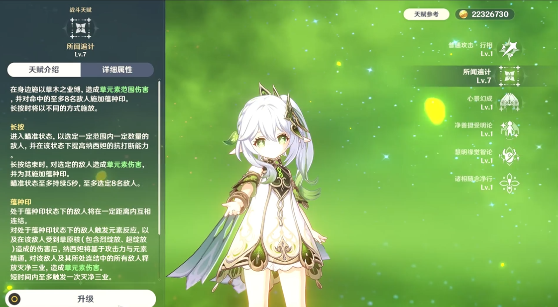 原神草神天赋材料有哪些