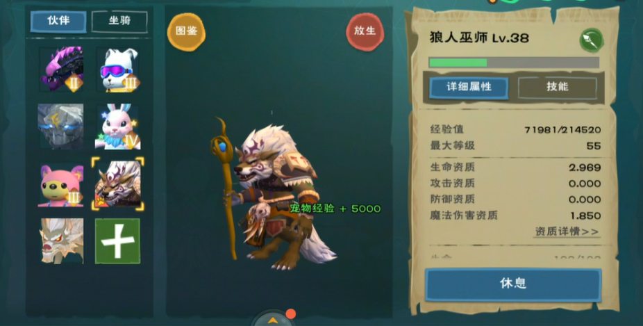 创造与魔法狼的资质怎么看
