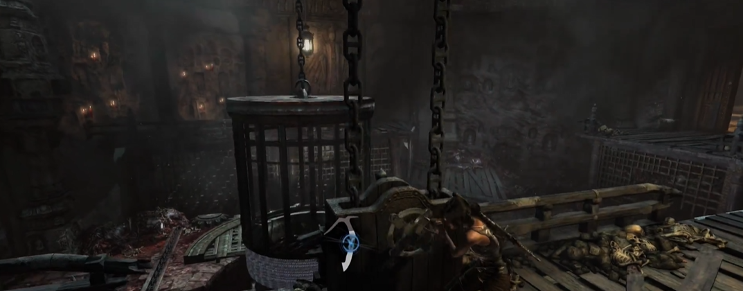 古墓丽影吊笼怎么过