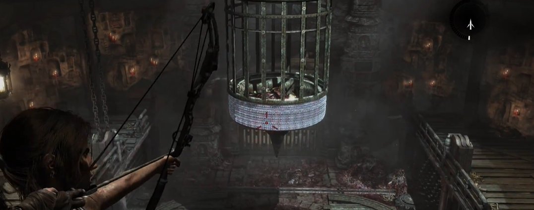 古墓丽影吊笼怎么过