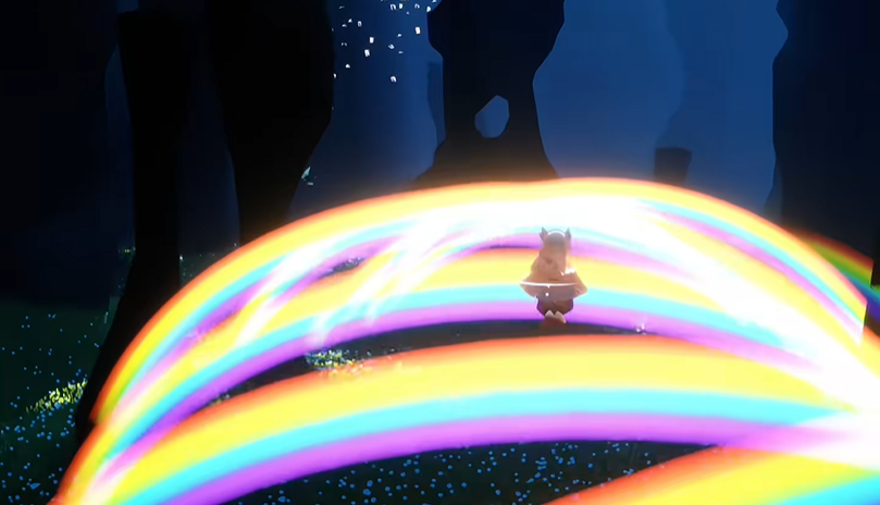 光遇彩虹如何上去