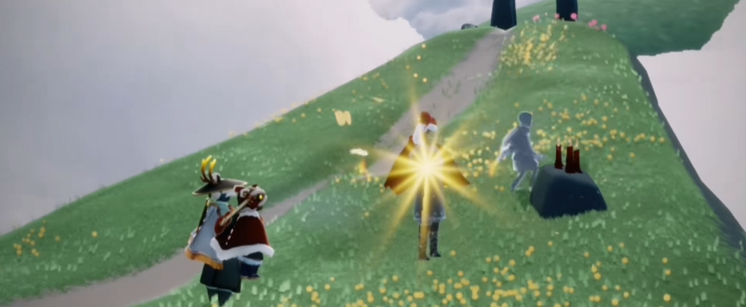 光遇如何获得礼花的动作