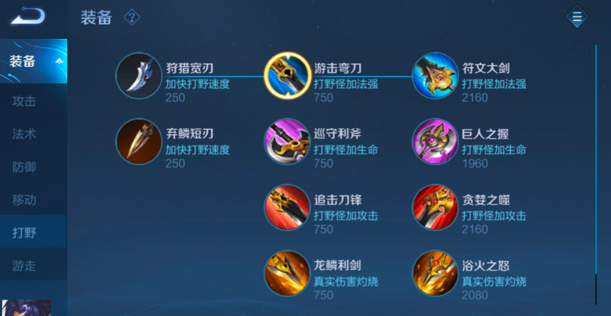 王者荣耀安琪拉打野出装是什么