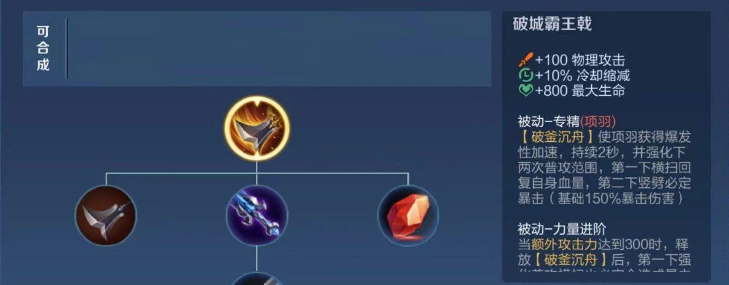 王者荣耀项羽打野怎么出装