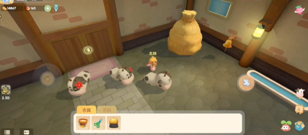 摩尔庄园家园怎么放食物槽