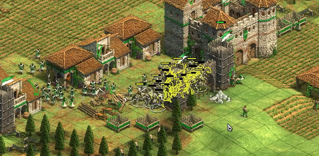 帝国时代2决定版木头城门怎么打开