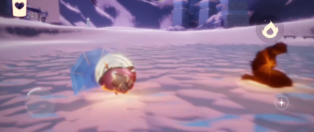 光遇如何打伞边滑冰边转圈