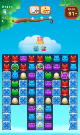 开心消消乐第741关怎么过