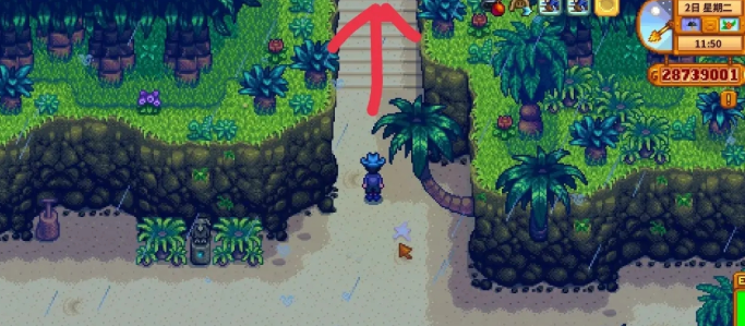 星露谷物语姜岛核桃怎么拿