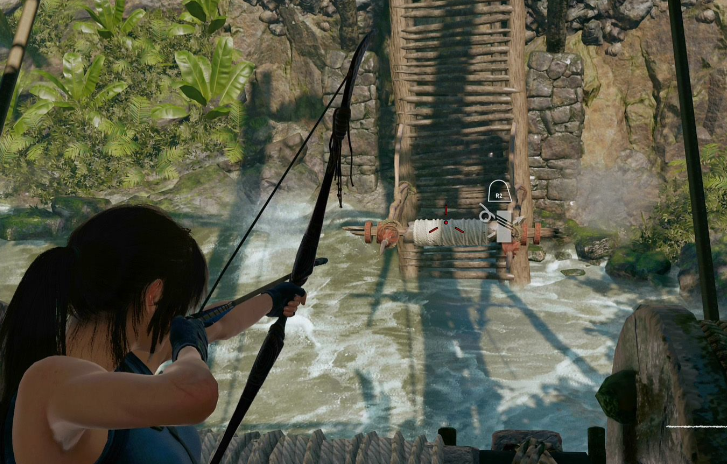 古墓丽影崛起吊桥怎么过