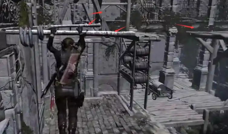 古墓丽影横梁那关怎么过