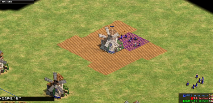 帝国时代2如何让农民自动种田