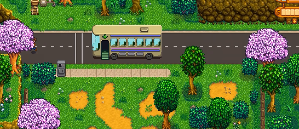 星露谷物语巴士怎么上