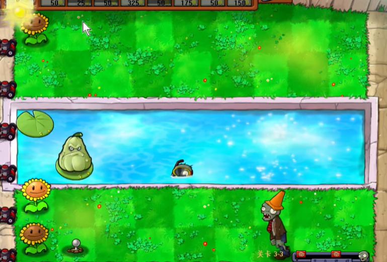 植物大战僵尸95版3-3关怎么过
