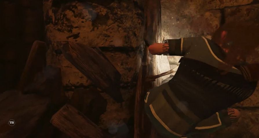 古墓丽影岩灰坑怎么过