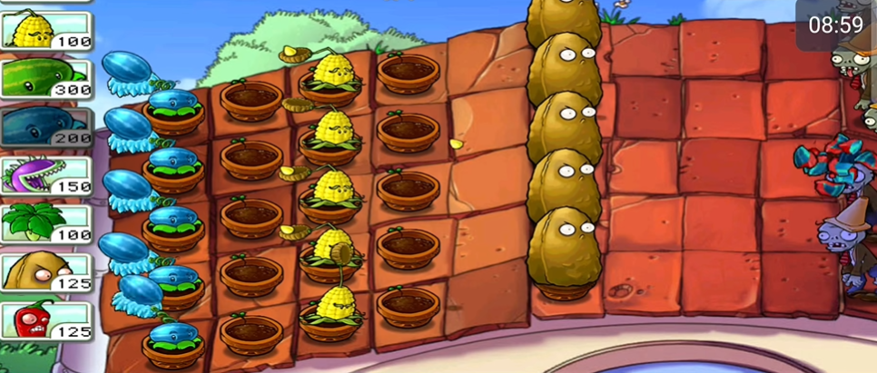 植物大战僵尸坚不可摧屋顶怎么过