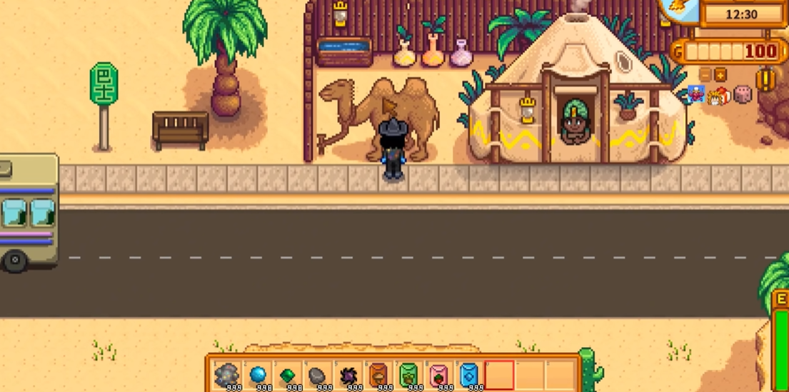 星露谷物语沙漠商人在哪