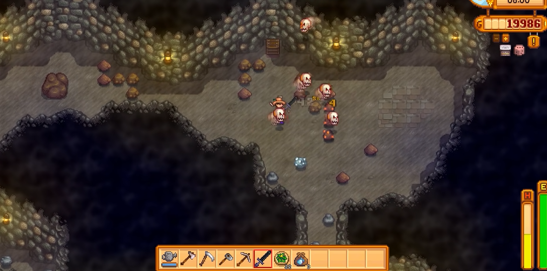 星露谷物语前期怎么挖矿