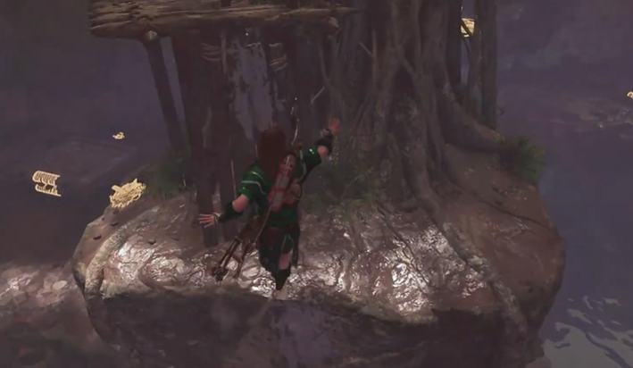 古墓丽影怎么抬起水闸门