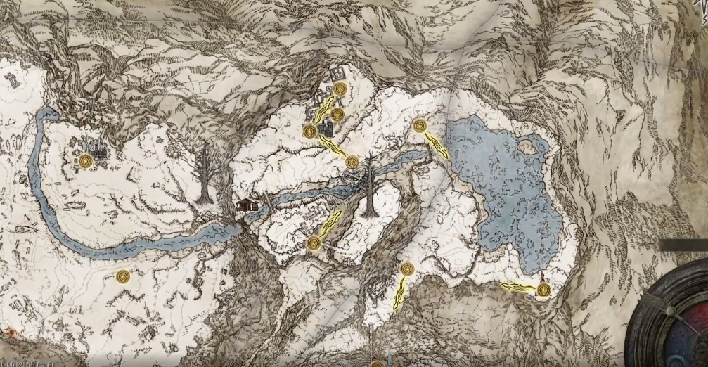 艾尔登法环雪山地图怎么去