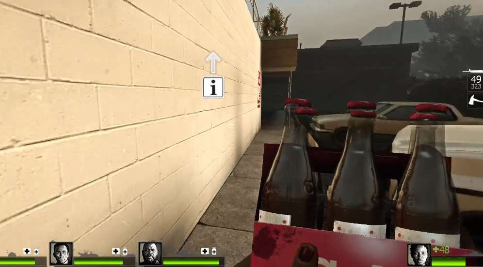 求生之路2拿了可乐怎么走