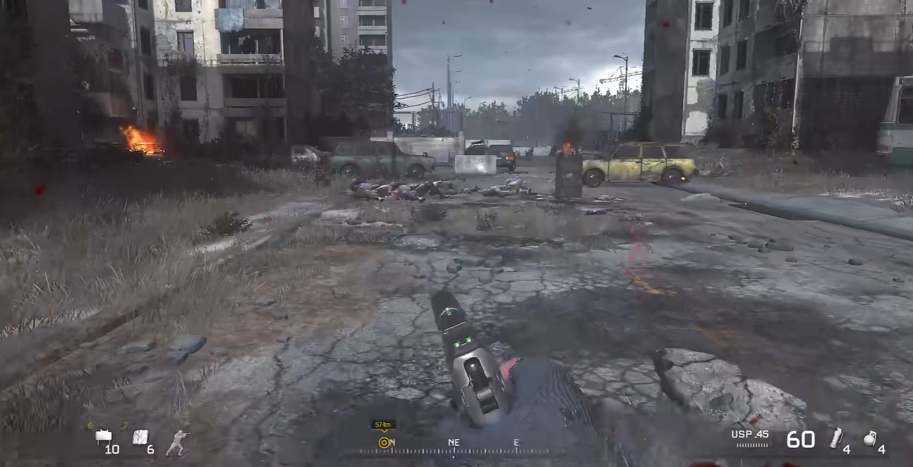 使命召唤4弹无虚发怎么过