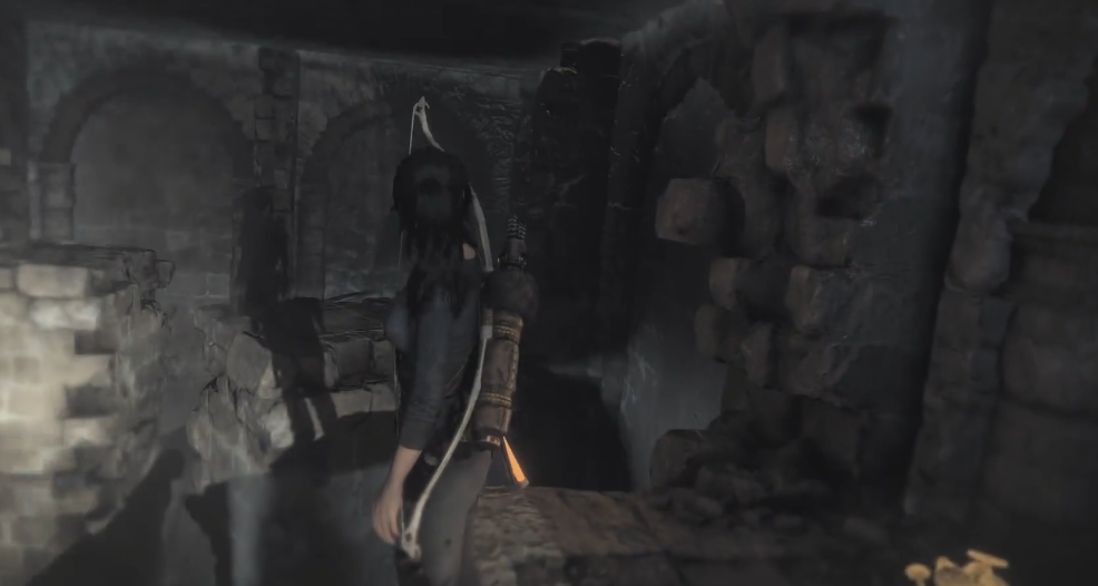 古墓丽影10怎么过山中基地