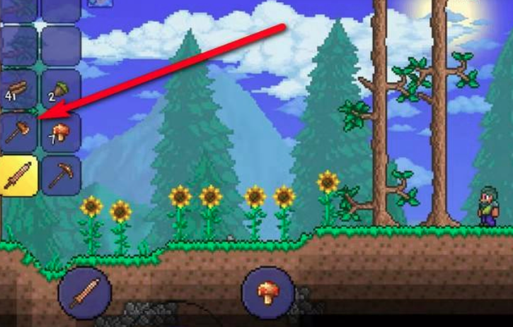 泰拉瑞亚怎么快速获得木头