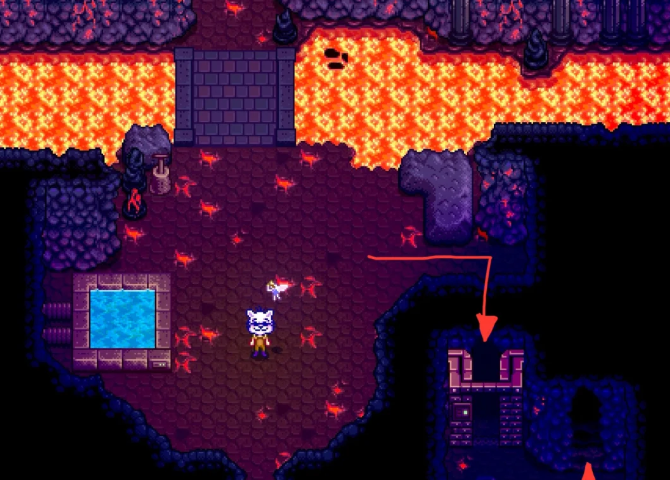 星露谷物语姜岛火山怎么进