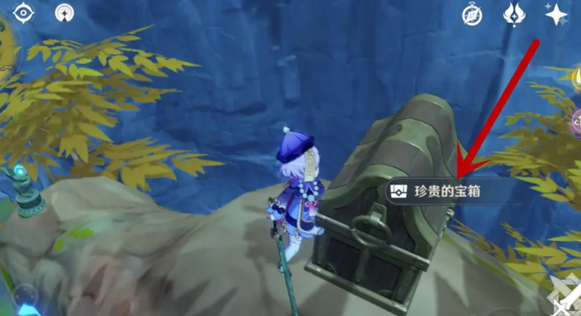 原神南山的大树上的宝箱怎么开