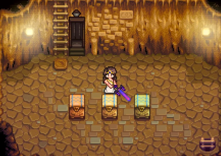 星露谷物语沙漠怎么下矿