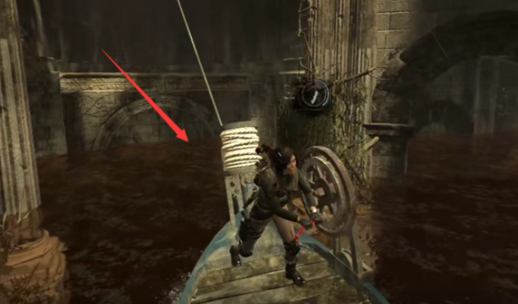 古墓丽影平衡木怎么过