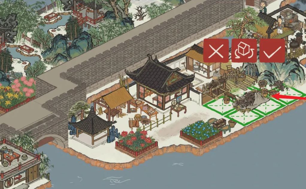 江南百景图怎么输送建筑